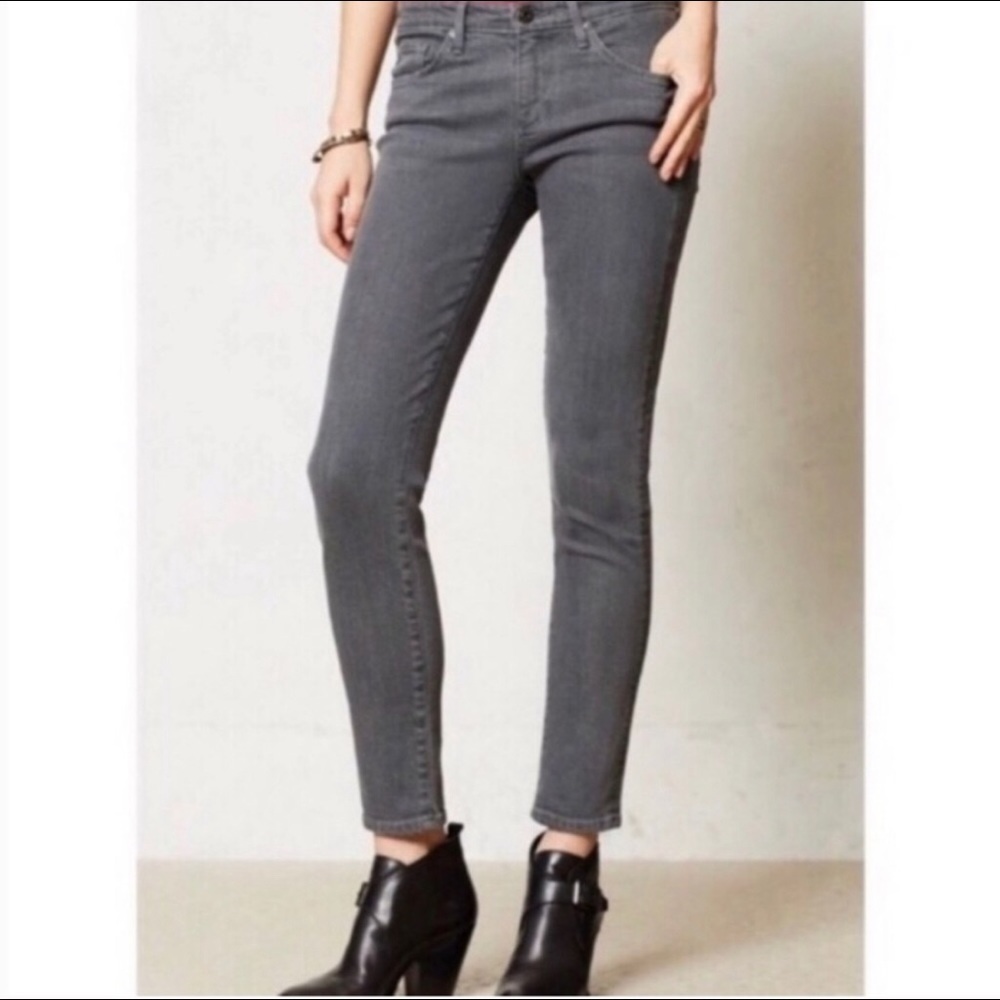EUC women’s AG Stevie slim straight ankle jeans